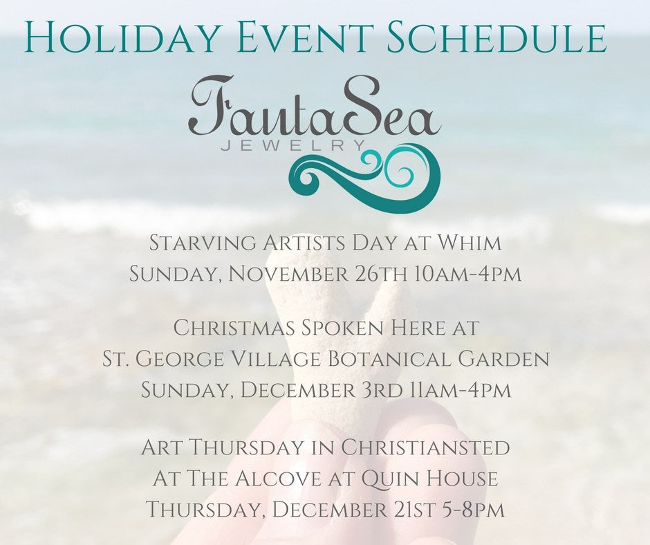 FantaSea Jewelry Holiday Event Schedule