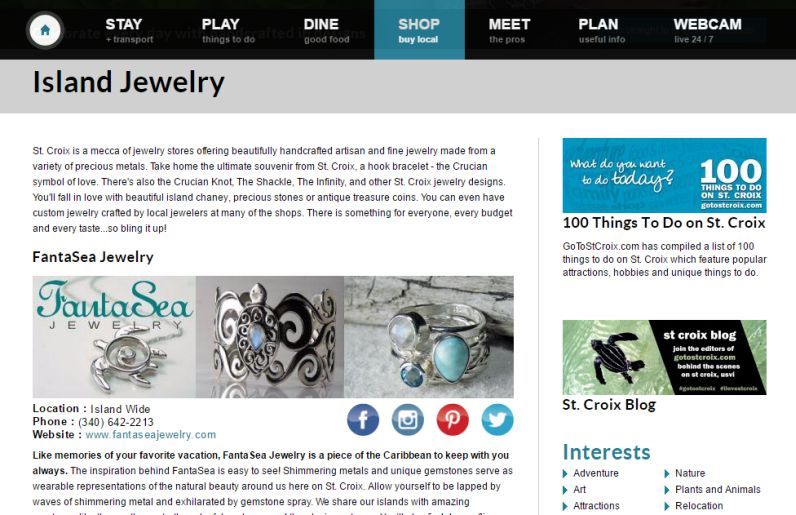 FantaSea Jewelry on GoToStCroix.com