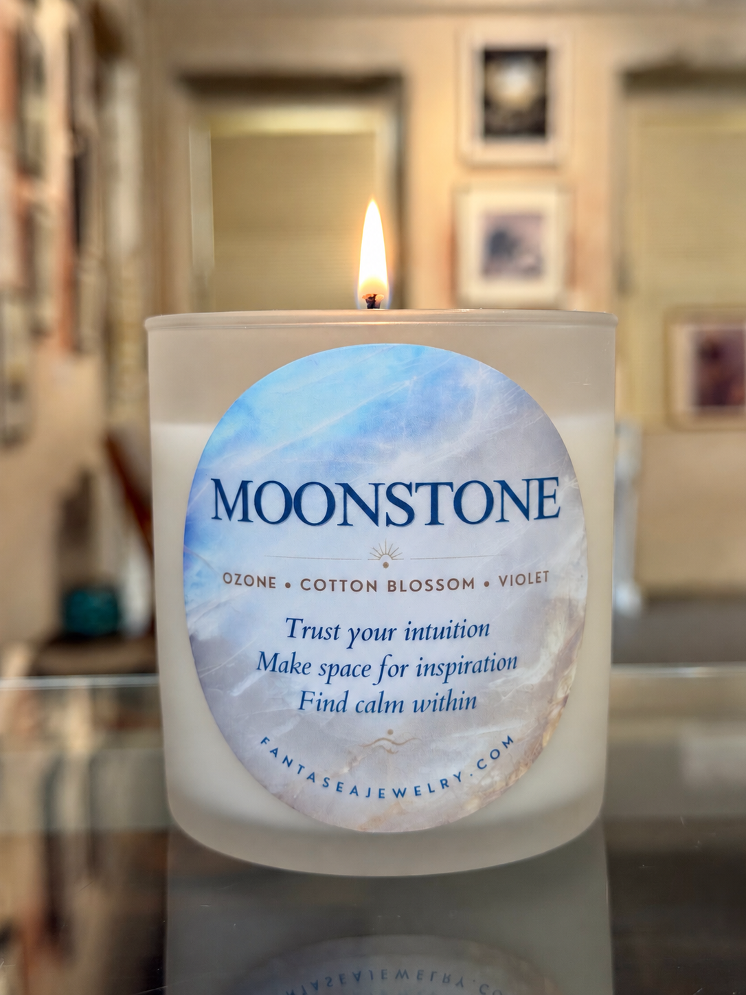 Moonstone Candle
