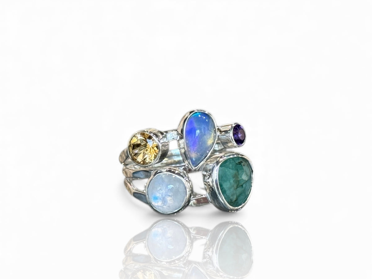 Custom Multi Stone Ring
