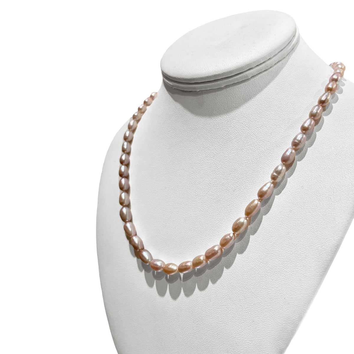 Pink Oval Freshwater Pearl Endless Strand Necklace