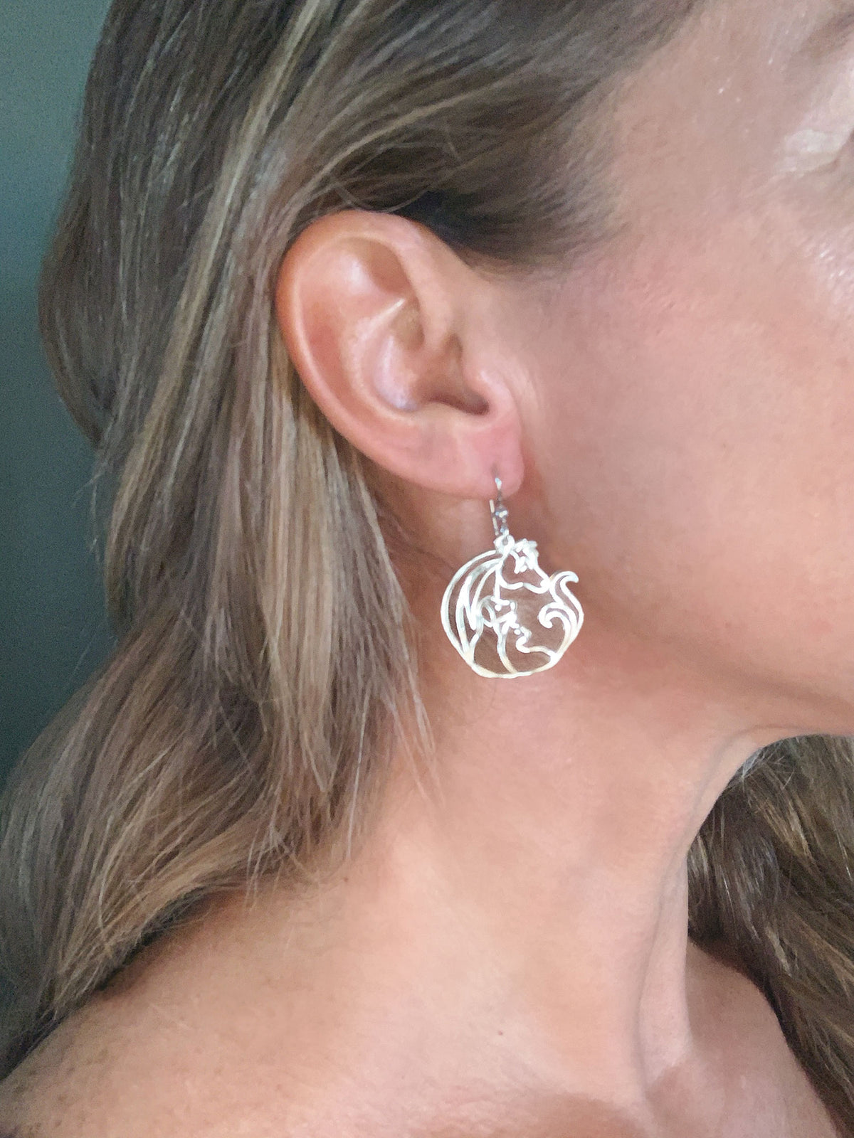 Animal Jam Silver Earrings Small